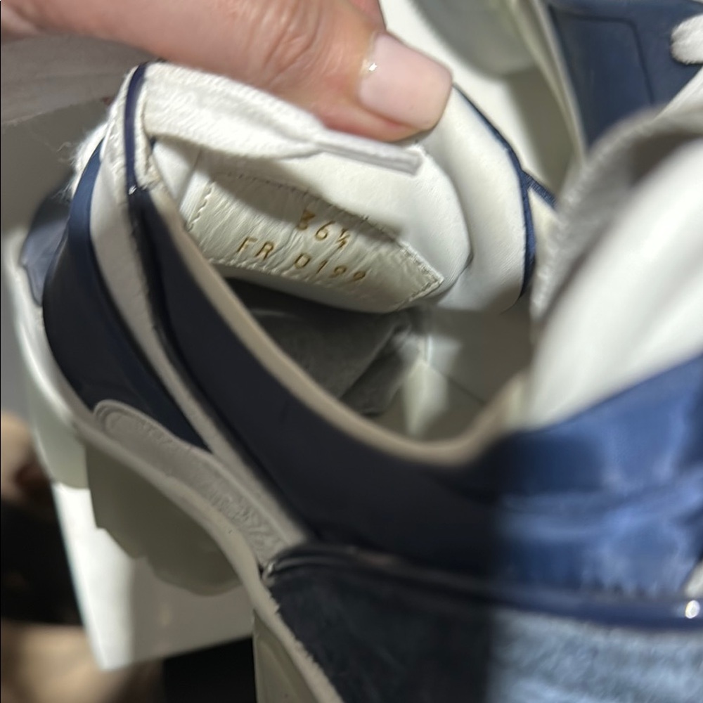 Givenchy Blue and White Sneakers with Chunky Sole NWOT - Picture 4 of 4